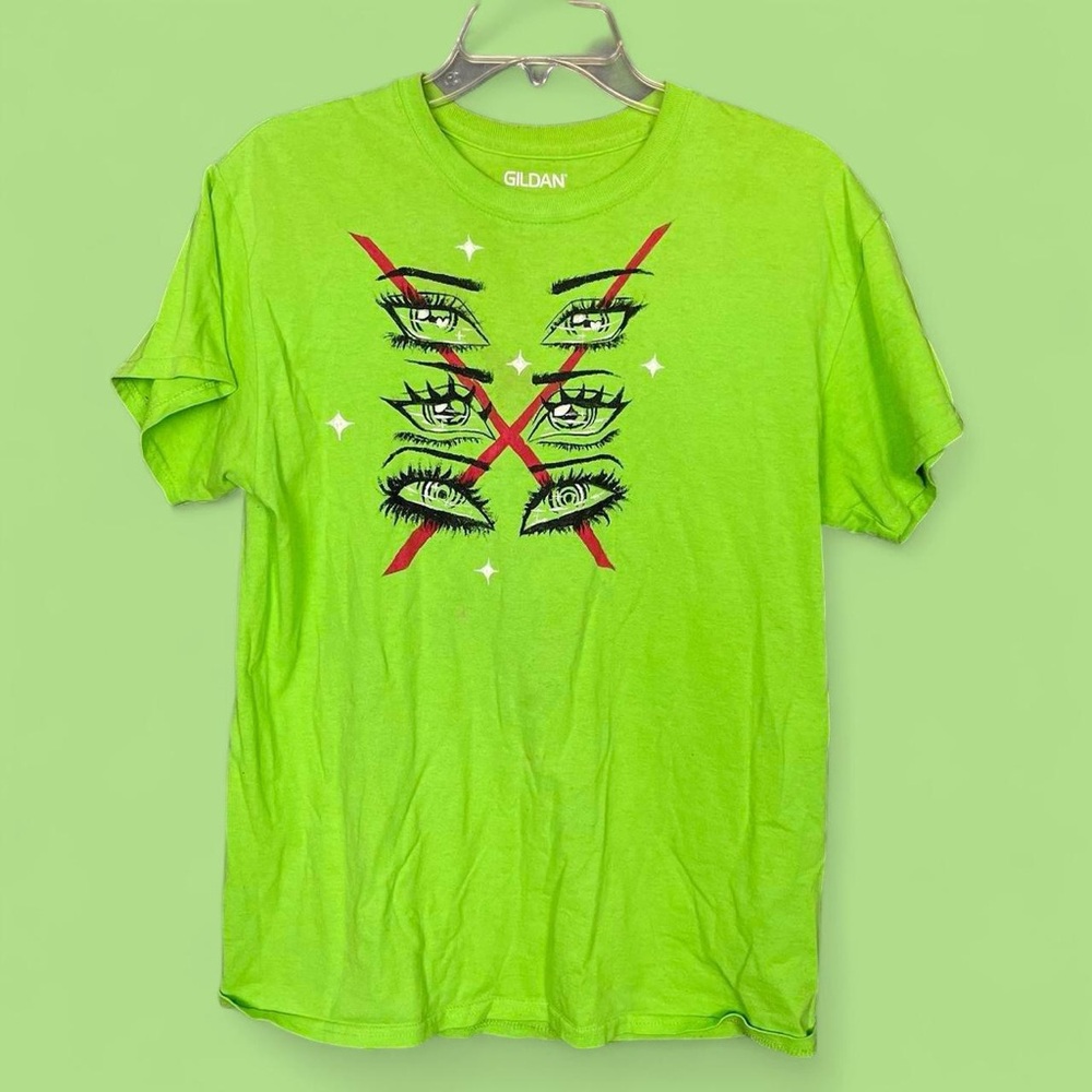 Hand Painted Billie Eilish Inspired Short Sleeve Tee